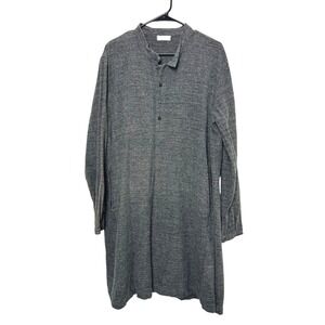 CP Shades Jasmine Tunic Top Dress 100% Cotton Women XL Gray lagenlook minimalist